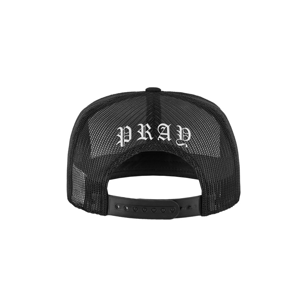 Mister Tee - Goth Cross Trucker Cap Cap - Black
